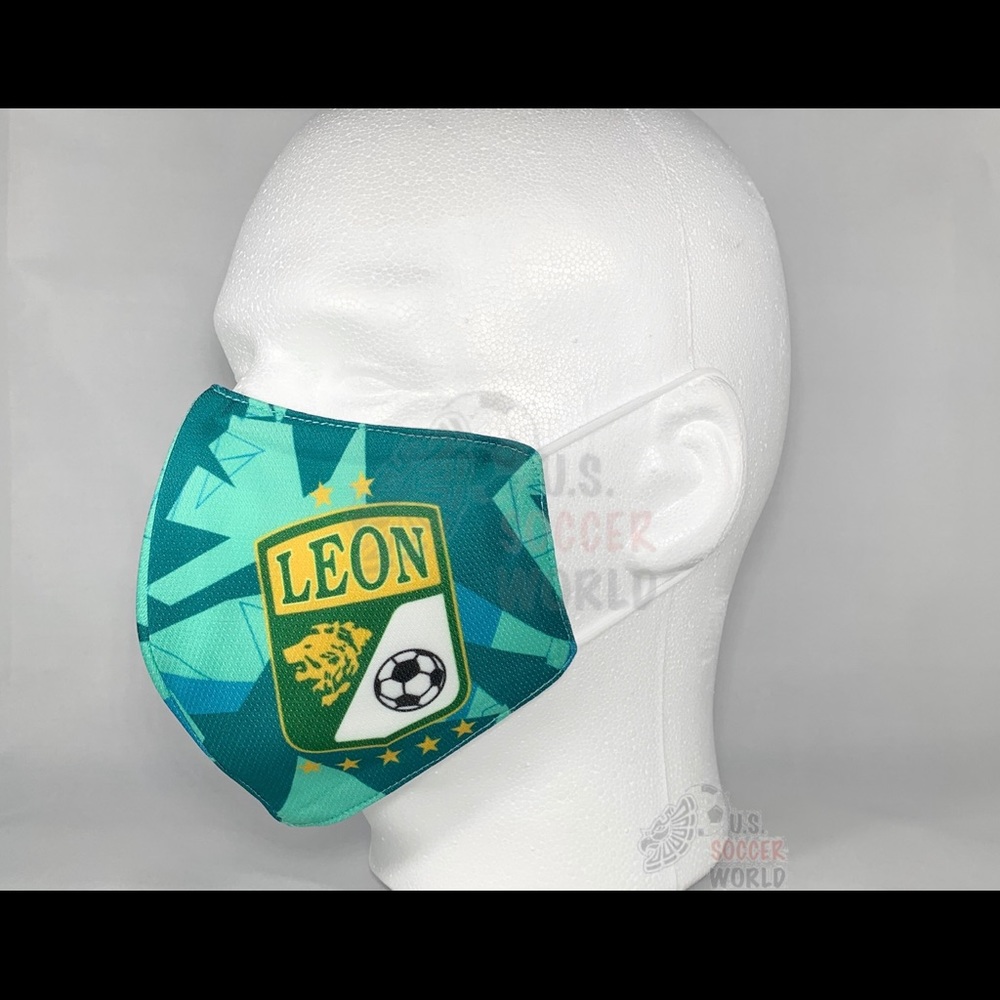 Fashion TapaBocas LEÓN Soccer Face Mask Liga MX